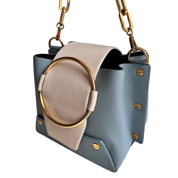 Yuzefi Handbags - Yuzefi all leather Delilah mini crossbody bucket bag